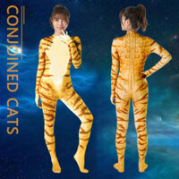 Một Mảnh Quần Áo Mèo Trẻ Em cosplay Anime Quần Áo Halloween Carnival Chặt Body Mẫu Giáo Biểu Diễn Quần Áo
