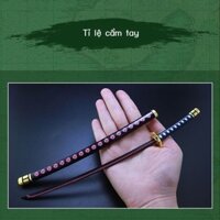 〓MỘT MẢNH Vua Hải Tặc Zoro cùng một thanh kiếm Đồ trang trí mô hình ba thanh kiếm của Zoro