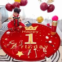 Một Tuổi Bắt Tuần Thảm Đỏ Bắt Tuần Đạo Cụ Bé Một Tuổi Thảm Đỏ Tiếp Liệu Một Tuổi Quà Tặng Trang Trí Đạo Cụ20250214