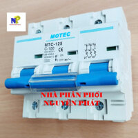 [MOTEC] Cầu Dao Tự Động MCB 3P 80A & 100A Dòng Cắt 10 KA (Loại Lớn CB Ngang 81mm)