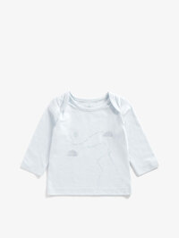 mothercare - áo thun dài tay màu xanh