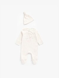 mothercare - bộ đồ ngủ và nón bé gái màu hồng