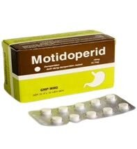 Motidoperid Domperidone 10mg Tipharco (H/100v Nén) Hộp 10 vỉ x 10 viên nén