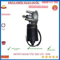 Moto giảm tốc 12v 50w chế máy quay vịt - xe điện-Linh kien33