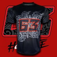 Moto gp francesco bagnaia Thăng Hoa Áo Thun baju microfiber jersi / baju jersey