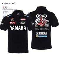 MOTOGP YAMAHA Arai Shoei Print RSZ100 YZF XMAX155 XMAX300 NMAX155 TMAX560 R15 R1 R3 R6 MT-07 MT-09 MT-10 XS900R Motorcycle Riding Wear Short Sleeve T-Shirt Polo Shirt