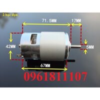 Motor 775 150W 2 BẠC ĐẠN 12V 24V, động cơ 775 12V, động cơ 775 24V, motor 775 12V