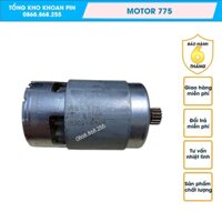Motor 775 nhông ngắn 16 răng dùng cho máy khoan pin