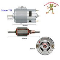 Motor 775 trục tròn 12v - 24v có bạc đạn