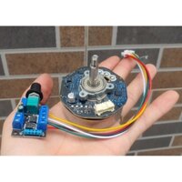 Motor BLDC - Không chổi than Nidec mã 48F704Q280 13-24V 35W trục 8 hàng mới, tặng kèm 3 ốc M3