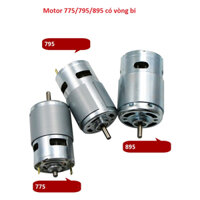 Motor DC 12V 775, 795/ 895 có bạc đạn, quạt tải nhiệt