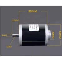 Motor DC cốt 8mm (12V / 24V)/ động cơ chế máy khoan, máy cắt, máy mài
