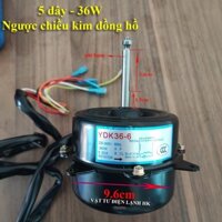 Motor động cơ quạt cục nóng điều hoà 36W  5 dây quay ngược chiều kim đồng hồ (Dùng cho dàn nóng điều hòa máy lạnh )