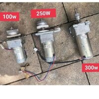 Motor giảm tốc 100-200-300W điện 12-30VDC chế xe , chế tời, kéo bạt.. hàng tháo máy