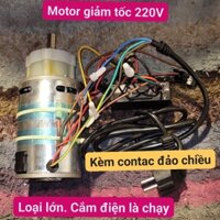 motor giảm tốc 220v. có đảo chiều, 200w tốc độ 82rpm và 113rpm