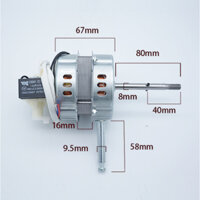 Motor quạt điện 220v - Động cơ quạt ,đầu quạt công suất cao đầu 220V- 60w quạt sàn ,quạt bàn