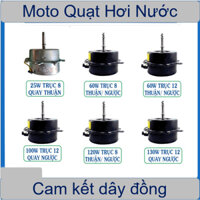 Motor quạt hơi nước công suất 25w, 60w,120w thuận ngược đủ ( 100 dây đồng  3 cấp độ, 7 dây)