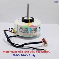 Motor quạt màn lạnh Điều hòa MIDEA 6 dây 220V - 20W