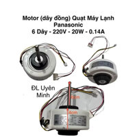 Motor-Quạt Mặt Lạnh Điều Hoà Panasonic 6 dây 220v 20W 0.14A