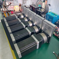 Motor Step 2 phase 86 thân dài lực 12Nm kèm hộp số và pad gá
