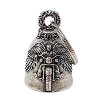 Motorcycle Biker Bell Hanger Angel Wing Biker Luck Gremlin Ride For Mens