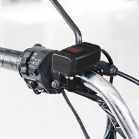 Motorcycle Charger SAE to USB Adapter Dual USB Fast Charger 12V Voltmeter with On/Off Power Switch for Phone GPS Tablet