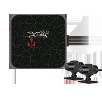 Motorcycle Recording Camera System, Dual Lens Motorbike Dash Cam DVR, IP67 Waterproof Sports Action Camera, Video Driving Recorder, WiFi & GPS