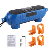 Motorcycle Speaker,Motorcycle Stereo Speaker Bluetooth MP3 Player Waterproof Colorful LED Supported AUX USB TF Card FM Radio