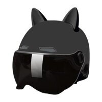 Motorcycle  with Visor Breathable Comfortable to Wear Motorbike - Black