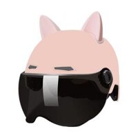 Motorcycle  with Visor Breathable Comfortable to Wear Motorbike - Pink
