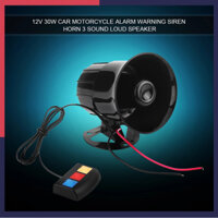 Motorlife 12V 30W Ô Tô Xe Máy Cảnh Báo Còi Hú 3 Âm Thanh Loa