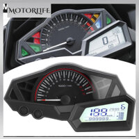 Motorlife Màn Hình LCD Xe Máy Đồng Hồ Đo Tốc Độ Nhiên Liệu 15000 Vòng/phút Phù Hợp Cho KAWASAKI NINJA 300/EX300/300SE 13‑15