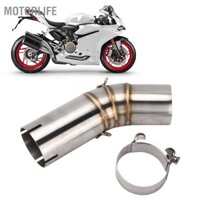 Motorlife Thay thế sửa đổi ống xả giữa bằng thép không gỉ 60 5mm cho Ducati 959 Panigale V2