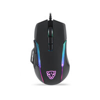 MOTOSPEED V90 Wired Gaming Mouse 500/800/1000/1500/2000/3000/4000/5000DPI RGB Backlight PMW3325 9-Key Gamer Mice for Des