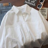 Motphimshop Áo Sơ Mi 2 Túi Trơn