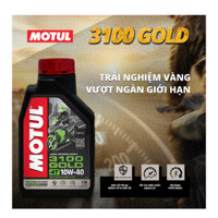MOTUL 3100 GOLD 4T 10W40 dầu nhớt cho các loại động cơ 4 thì của xe gắn máy đời mới, công suất mạnh chạy đường trường