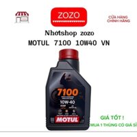 Motul 7100 10W40 nhớt tổng hợp 100% gốc Ester cho xe số,côn tay