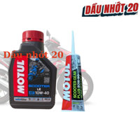 Motul Scooter 10W40 800ml tặng Motul Gear Oil 80W90 120ml nhớt hợp số nhớt máy xe tay ga