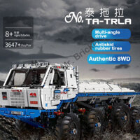 MOULD KING 13144 High-Tech The Arakawa  Tow Off-Road Truck Tatra 813 8x8 nowplow With 27092 Building Block Brick Toy