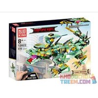 MouldKing 13022 Mould King 13022  RỒNG XANH ĐIỀU KHIỂN TỪ bộ đồ chơi xếp lắp ráp ghép mô hình The  Ninja Rồng Movie DRAGON GONGFU KING CANG Ninja Lốc Xoáy 515 khối