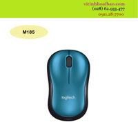 Mouse không dây Logitech M185 blue (tặng pin aa)