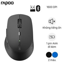 Mouse Rapoo M300SILENT-BL  - Wireless 2.4Ghz+Bluetooth 4.0, 1600DPI, 6 nút