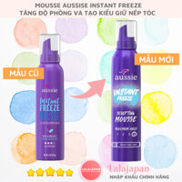 Mousse Aussie Instant Freeze tạo kiểu làm phồng và giữ nếp tóc uốn keo tạo kiểu tóc