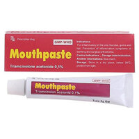 Mouthpaste điều trị và làm giảm tạm thời các tổn thương ở niêm mạc miệng, lợi, môi