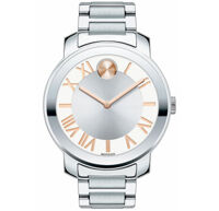 Movado Bold 3600196 Silver Dial With Rose Gold-Tone Men’s 39mm