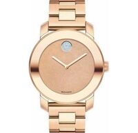 Movado Bold 3600335 Rose Gold Tone Watch 36mm