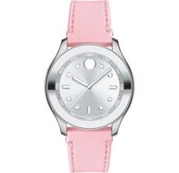 Movado Bold 3600414 Pink Silicone Ladies Watch 38mm