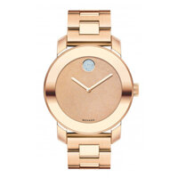 MOVADO BOLD ROSE GOLD ION-PLATED LADIES WATCH 3600335, 36MM