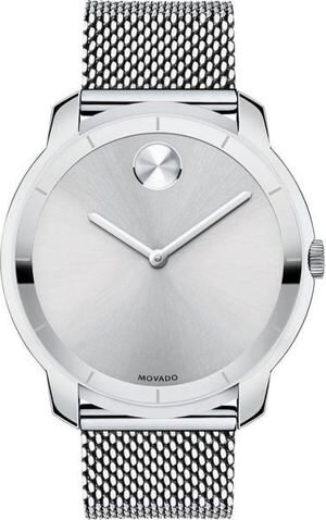 Movado Bold Silver Dial Mesh Men’s Watch 3600260, 44mm
