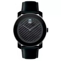 Movado Bold Swiss Black Unisex Watch 42mm
